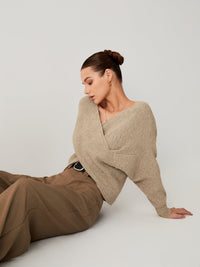 Oversized Sweater for Women – Sienna-Khaki-XS-State of Style