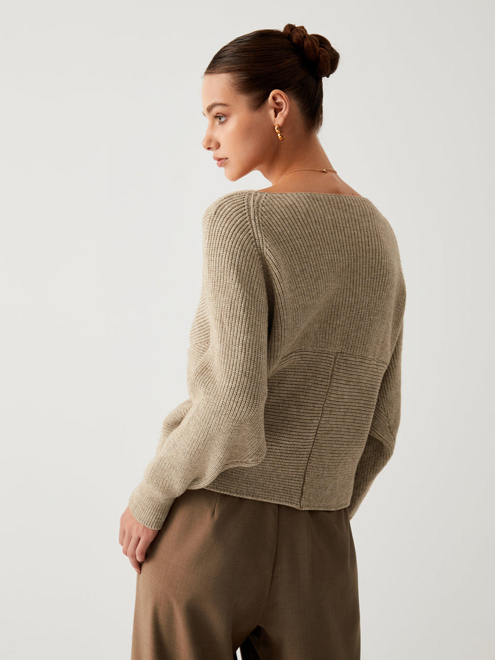 Oversized Sweater for Women – Sienna-Khaki-XS-State of Style