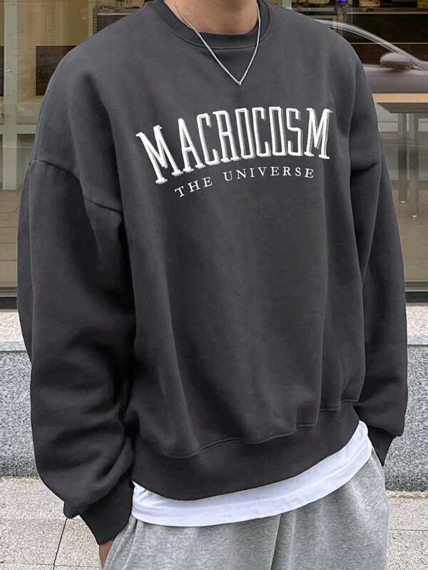 Oversized Sweatshirt for Men - Norveric-Dark Grey-S-State of Style