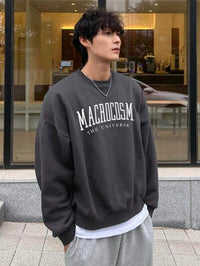 Oversized Sweatshirt for Men - Norveric-Dark Grey-S-State of Style