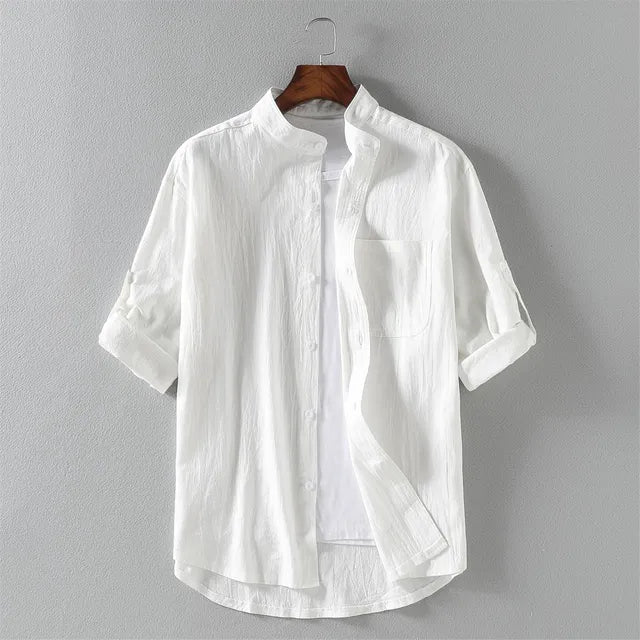 Oversized Trendy Collar Shirt for Men – Spring/Summer-White-XXL-State of Style