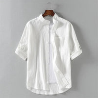 Oversized Trendy Collar Shirt for Men – Spring/Summer-White-XXL-State of Style