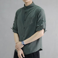 Oversized Trendy Collar Shirt for Men – Spring/Summer-White-XXL-State of Style