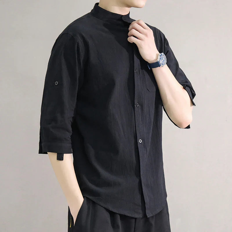 Oversized Trendy Collar Shirt for Men – Spring/Summer-White-XXL-State of Style