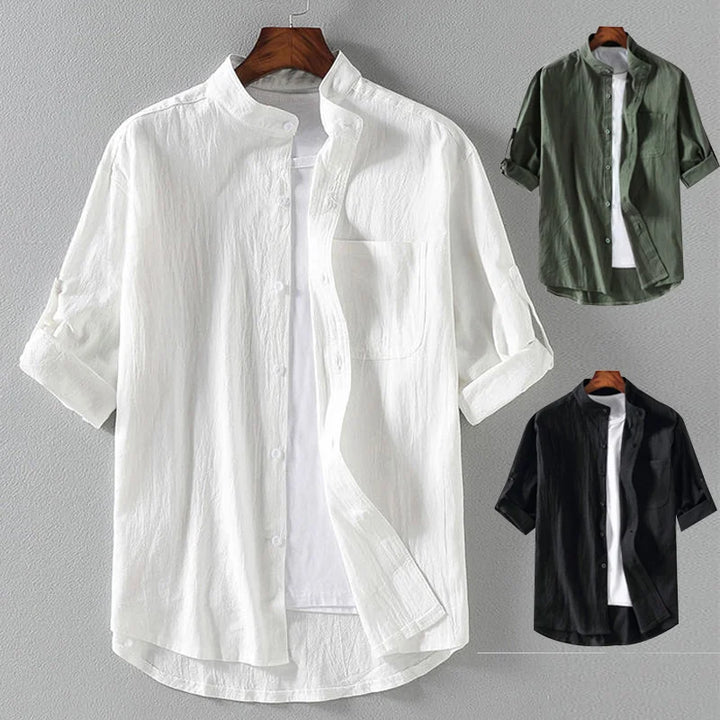 Oversized Trendy Collar Shirt for Men – Spring/Summer-White-XXL-State of Style