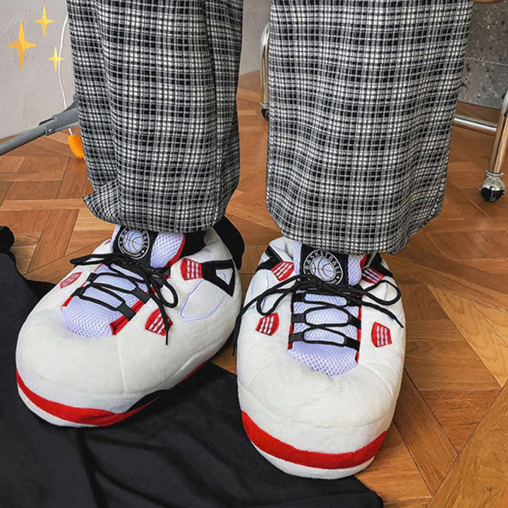 Oversized Unisex Sneaker Slippers – Jayden-White-3-State of Style