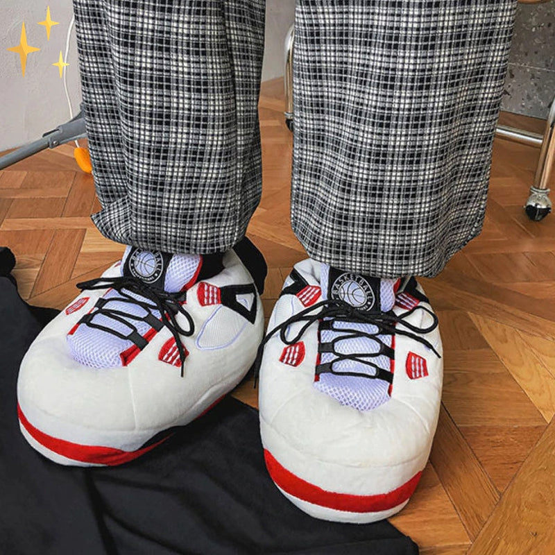 Oversized Unisex Sneaker Slippers – Jayden-White-3-State of Style