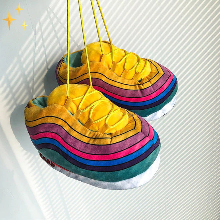 Oversized Unisex Sneaker Slippers – Jayden-White-3-State of Style