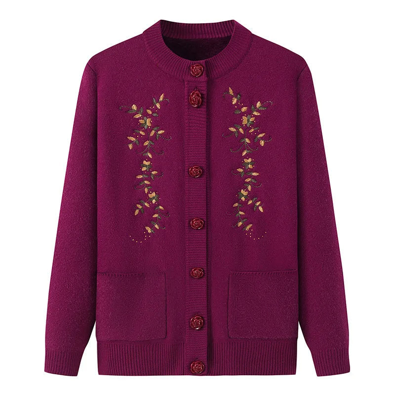 Oversized Velvet Knit Sweater "Delight" – Soft & Stylish-Purple-Red Velvet-XL-State of Style
