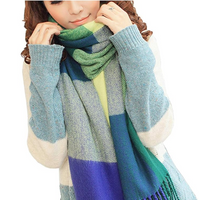 Oversized Winter Scarf - CozyPlaid-Green-State of Style