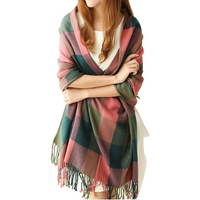 Oversized Winter Scarf - CozyPlaid-Multicoloured-State of Style
