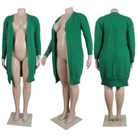 Oversized Winter Whisper Cosy Sweater-Green-XL-State of Style
