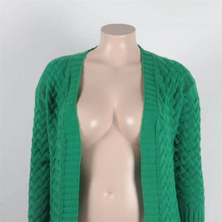 Oversized Winter Whisper Cosy Sweater-Green-XL-State of Style