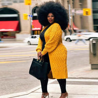 Oversized Winter Whisper Cosy Sweater-Yellow-XL-State of Style