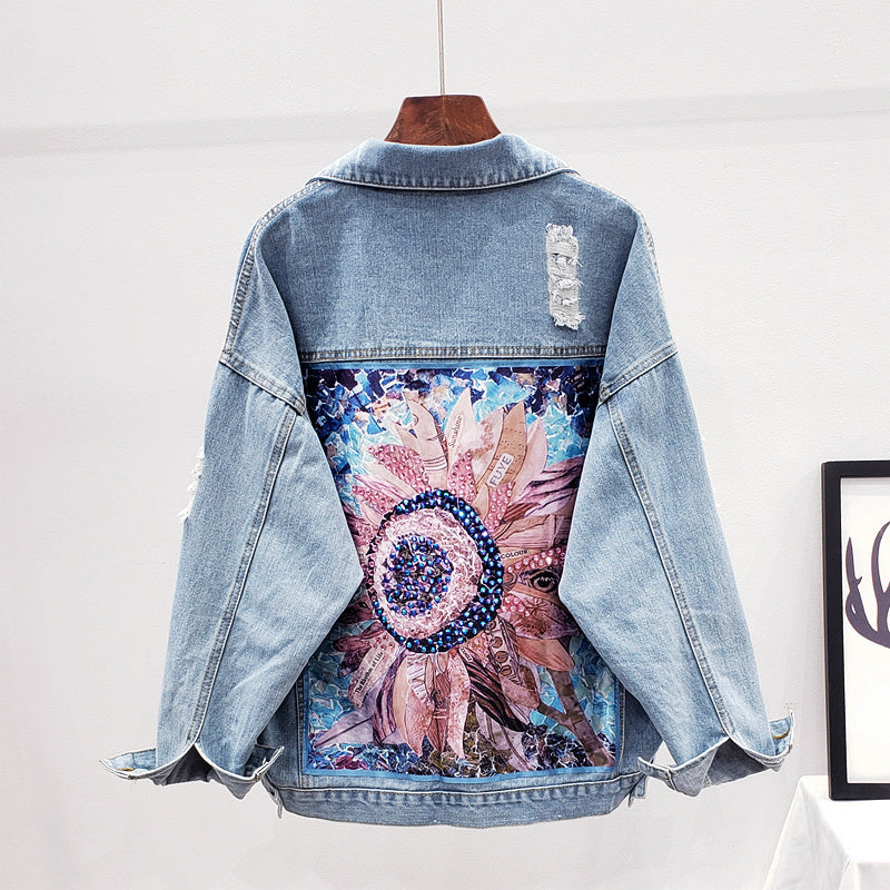 Oversized Women's Denim Jacket - Lynn-S-State of Style