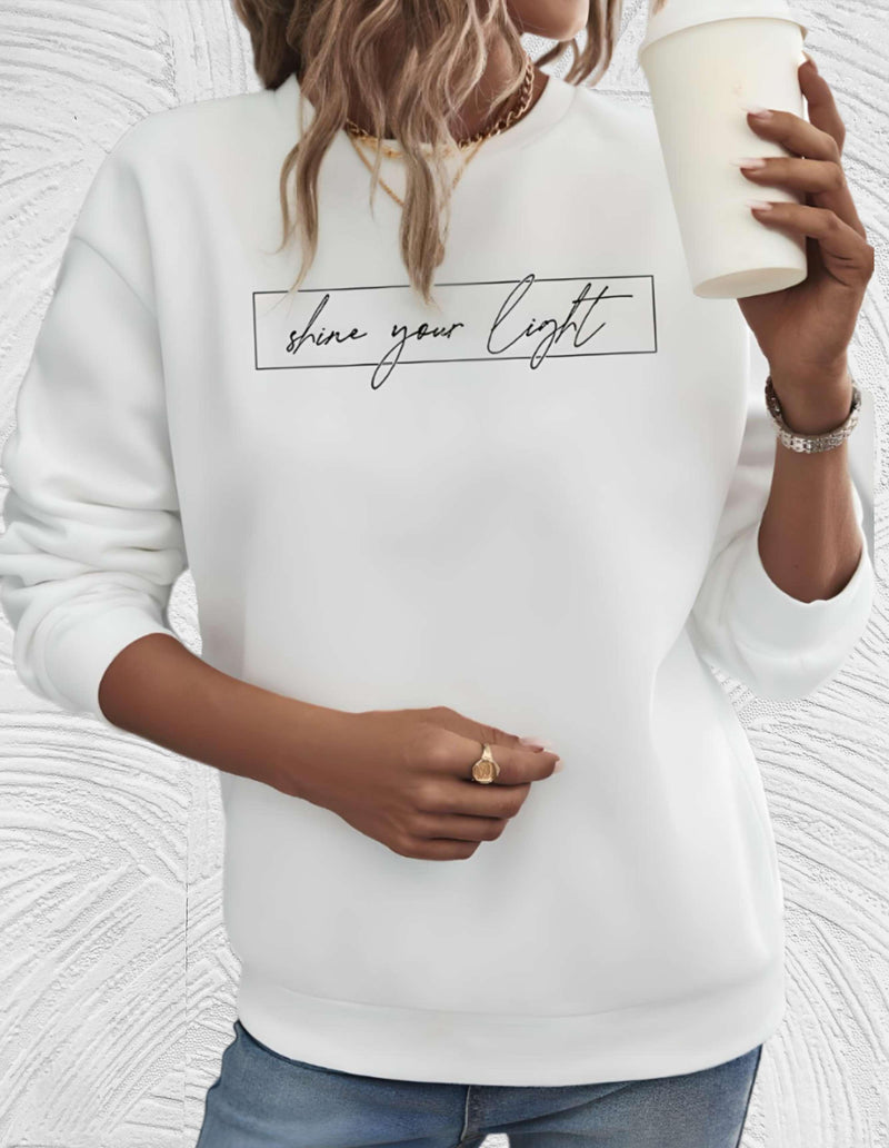 Oversized Women's Sweater with Round Neck - Luna-S-Wit-State of Style
