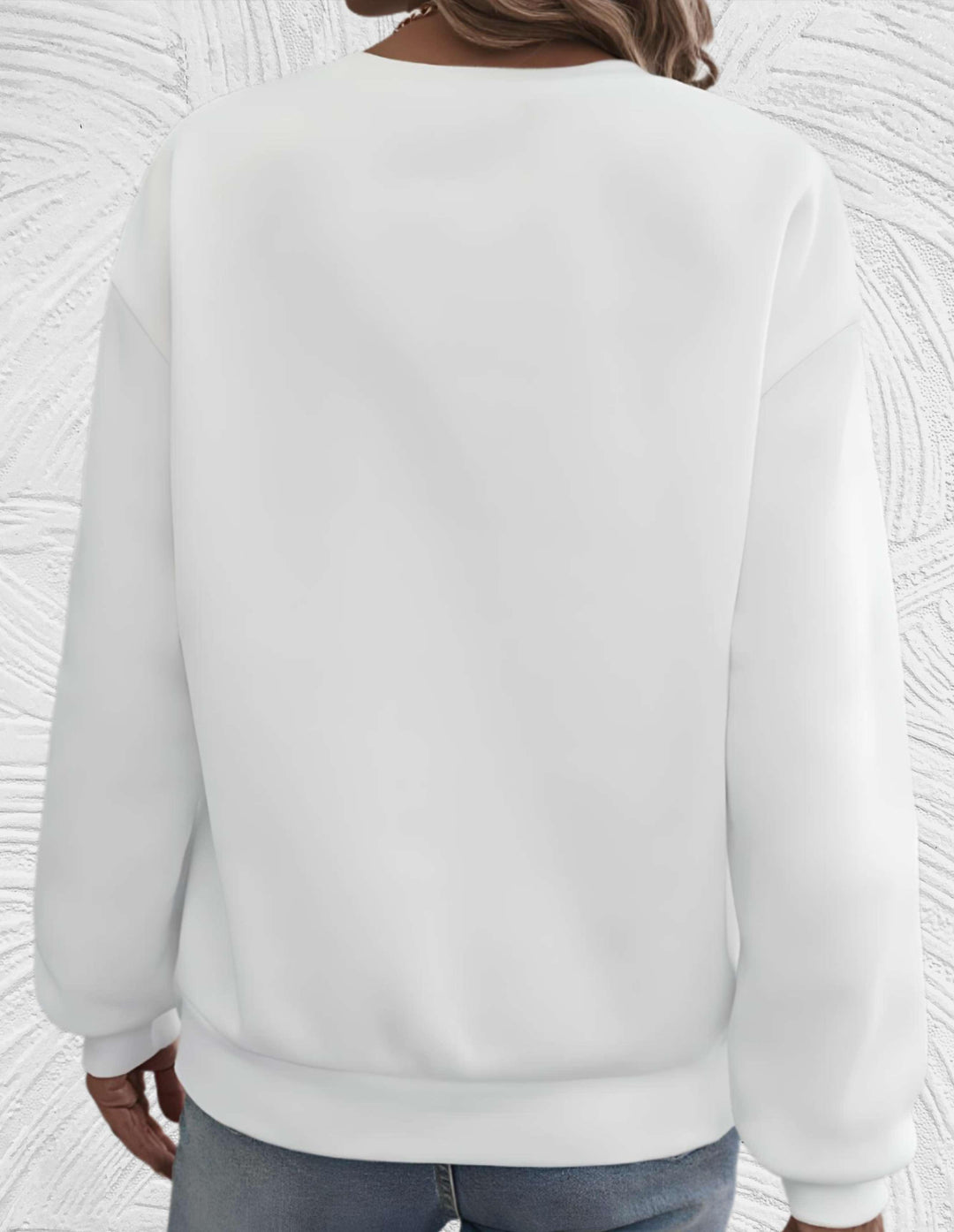 Oversized Women's Sweater with Round Neck - Luna-S-Wit-State of Style