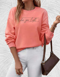 Oversized Women's Sweater with Round Neck - Luna-S-Wit-State of Style