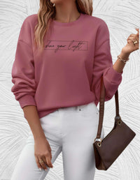 Oversized Women's Sweater with Round Neck - Luna-S-Wit-State of Style