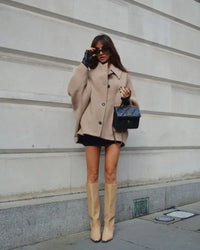 Oversized Women’s Winter Coat - Mila-Beige-XS-State of Style