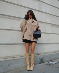 Oversized Women's Winter Coat - Mila-Beige-XS-State of Style