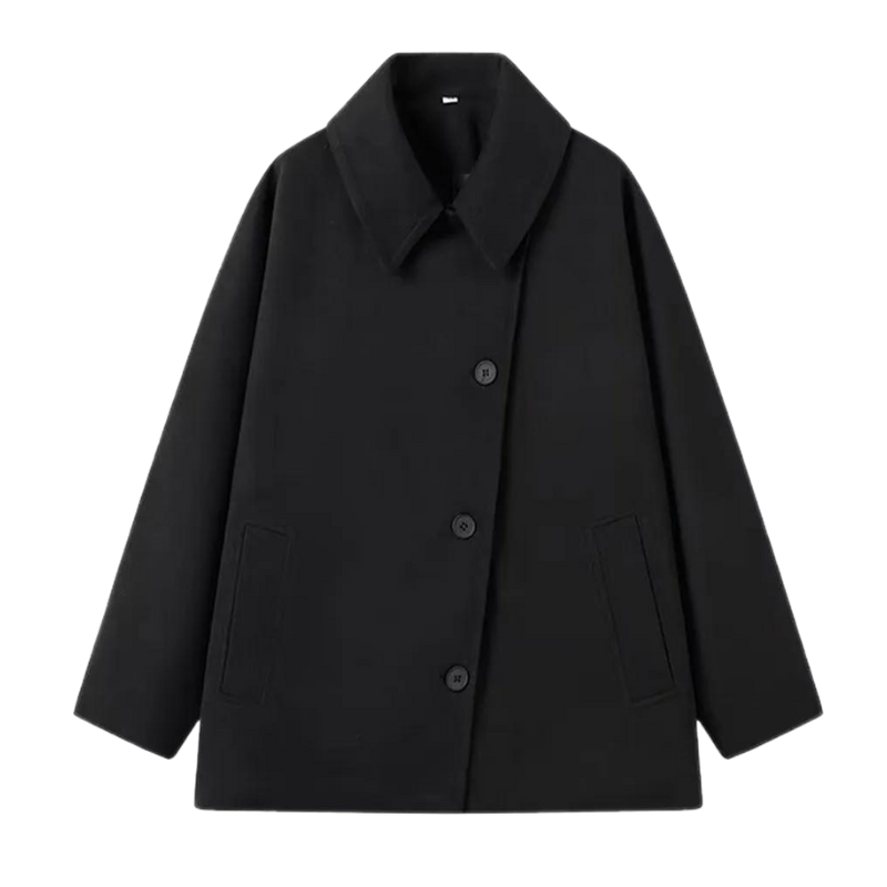 Oversized Women's Winter Coat - Mila-Black-XS-State of Style