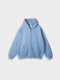 Oversized Zip-Up Vest - Ava-Blue-S-State of Style