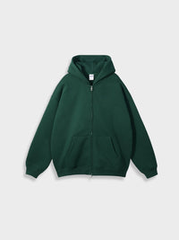 Oversized Zip-Up Vest - Ava-Eden Green-S-State of Style