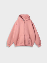 Oversized Zip-Up Vest - Ava-Light Pink-S-State of Style