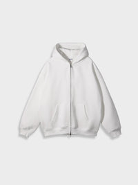 Oversized Zip-Up Vest - Ava-White-S-State of Style
