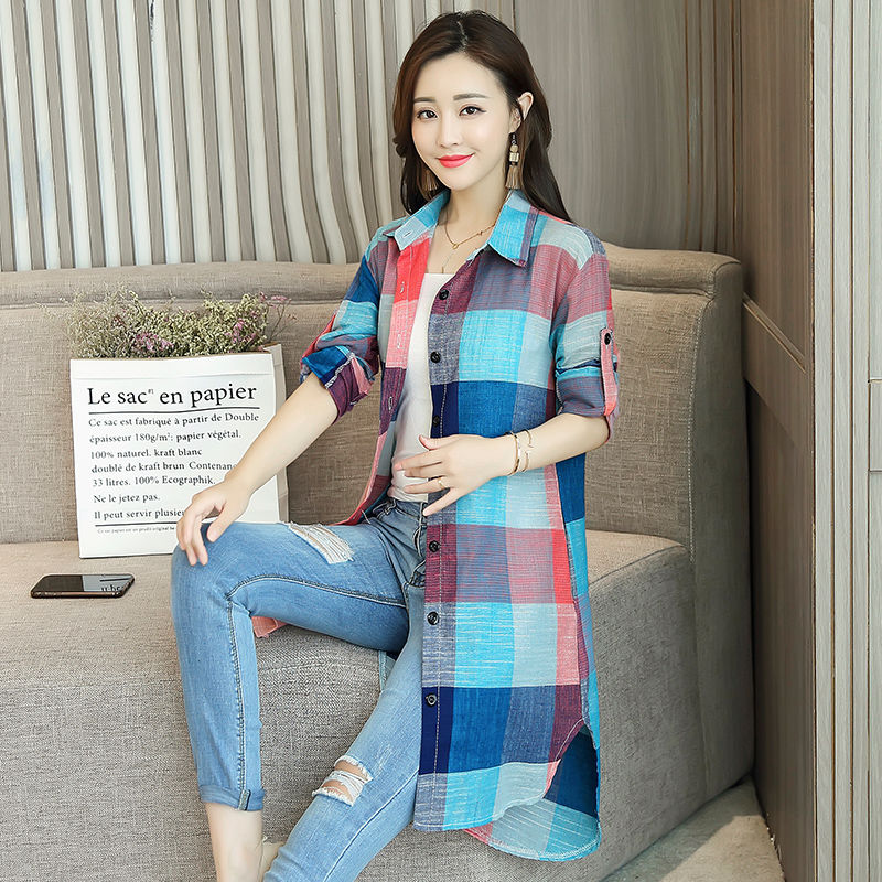 OversizedShirt – Relaxed Fit Women's Blouse with Modern Style-Black and White Checkered-S-State of Style