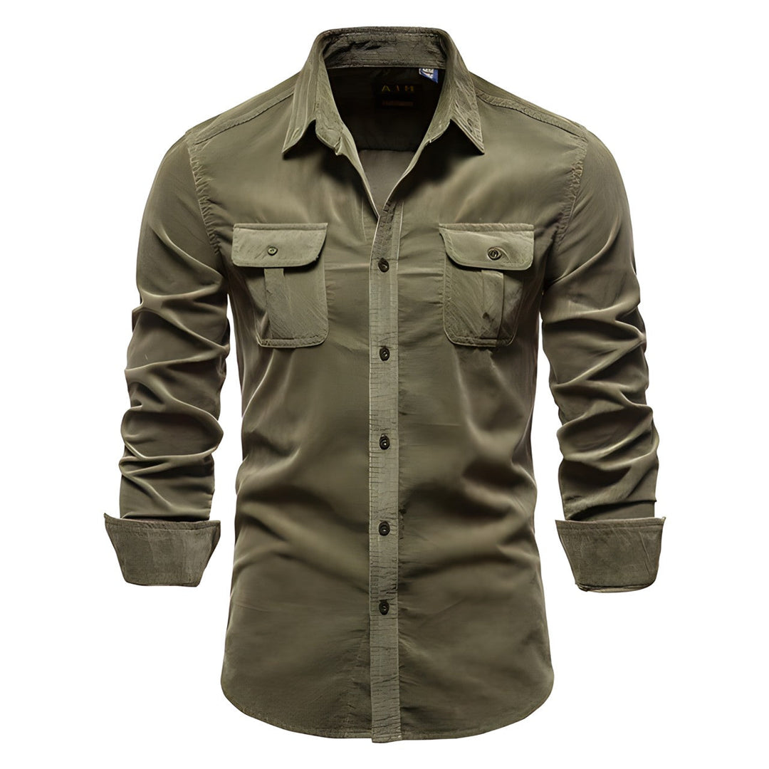 P. Legend Inspired Style | Casual Men's Shirt-Olive-S-State of Style
