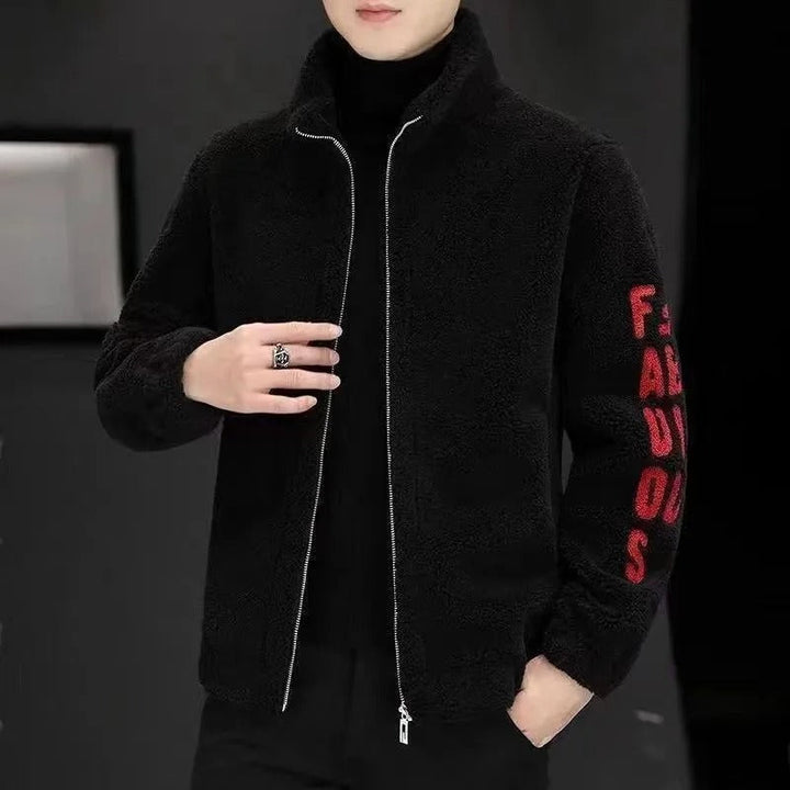 Padded Fleece Vest with Stand-Up Collar - Arden-Black (no pockets)-M-State of Style
