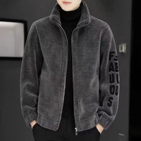 Padded Fleece Vest with Stand-Up Collar - Arden-Grey (no pockets)-M-State of Style