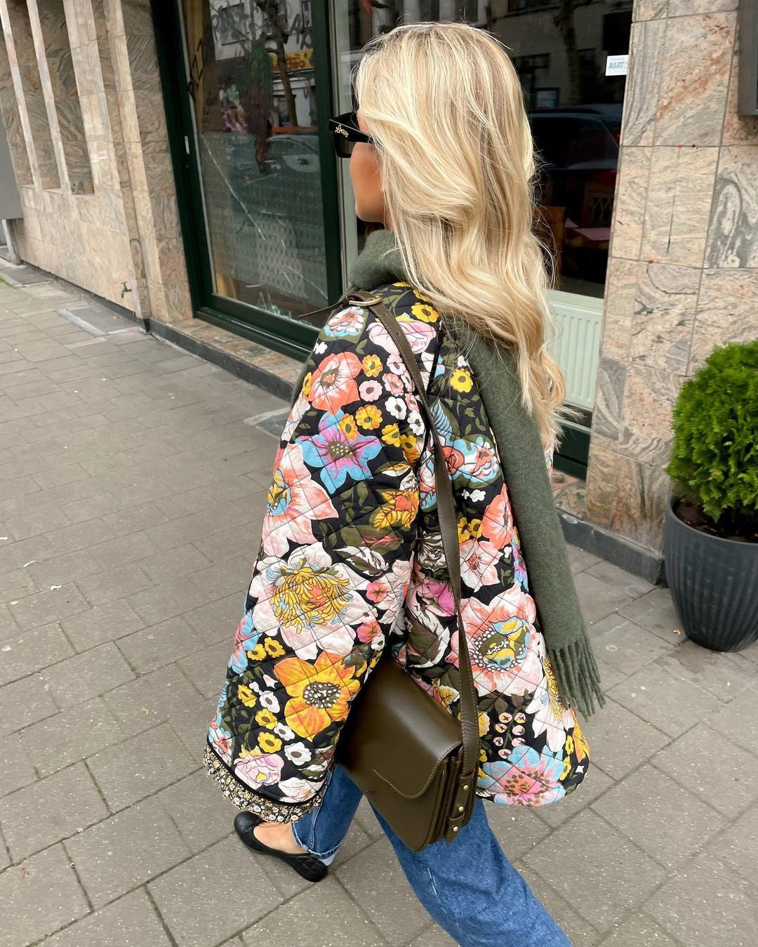 Padded Floral Jacket - Evelyn-S-State of Style