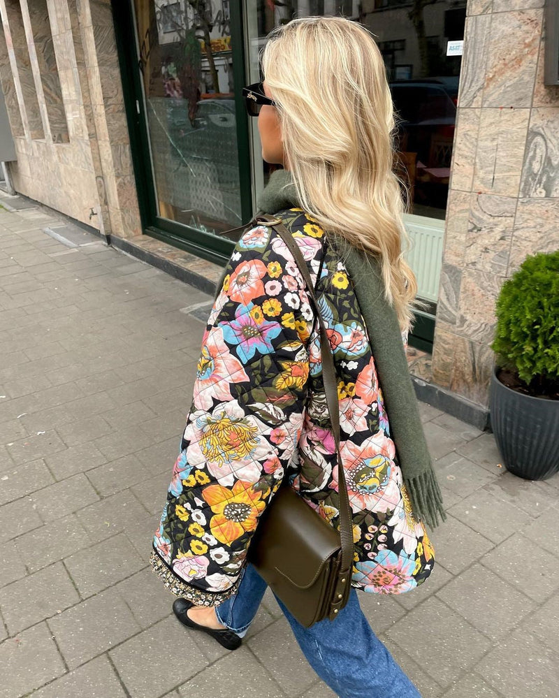 Padded Floral Jacket - Evelyn-S-State of Style