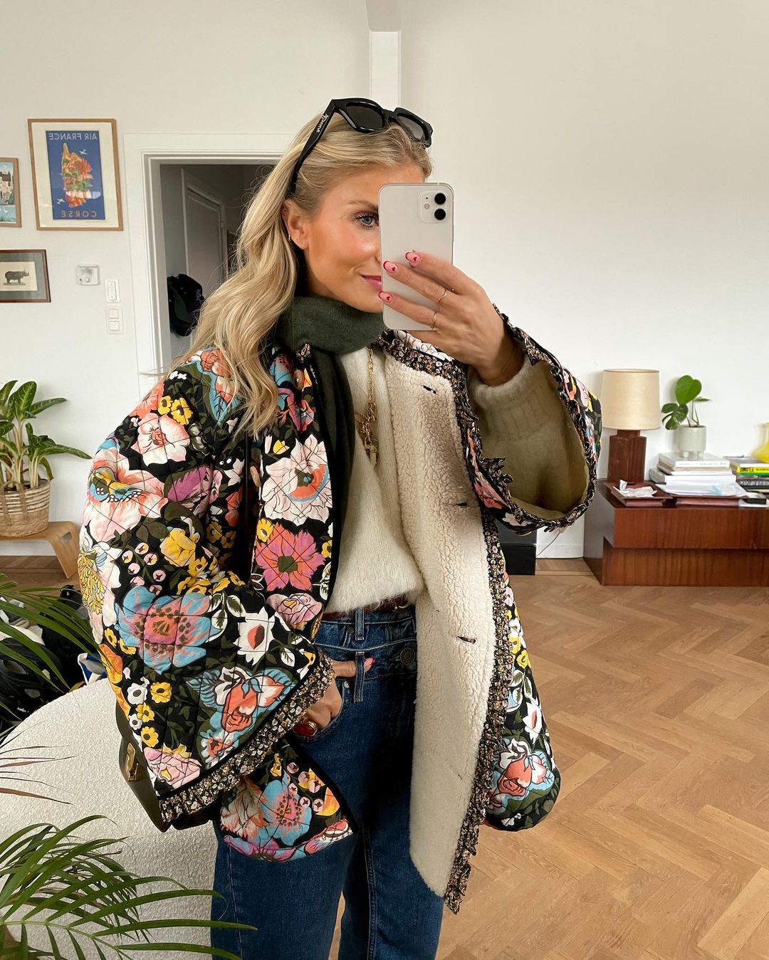 Padded Floral Jacket - Evelyn-S-State of Style