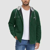 Padded Men's Jacket with Hood - Nordic-Donkergrijs-M-State of Style