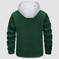 Padded Men's Jacket with Hood - Nordic-Donkergrijs-M-State of Style