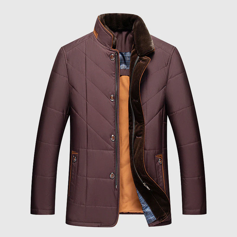 Padded Men's Winter Jacket with Premium Insulation Technology - Arctix Pro-Burgundy-M-State of Style