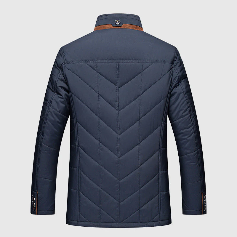 Padded Men's Winter Jacket with Premium Insulation Technology - Arctix Pro-Dark Blue-M-State of Style