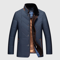 Padded Men's Winter Jacket with Premium Insulation Technology - Arctix Pro-Dark Blue-M-State of Style