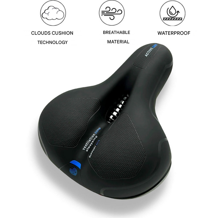Pain-Free & Ergonomic Gel Bike Saddle - ErgoRoyal-Blue-State of Style