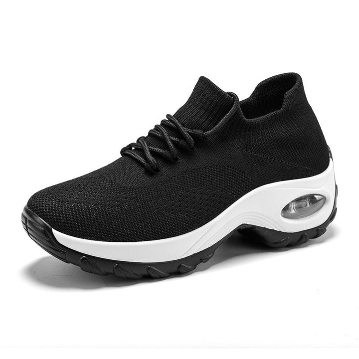 Pain-Relieving Ladies Sneakers - ComfortMax-Black/White-3.0-State of Style