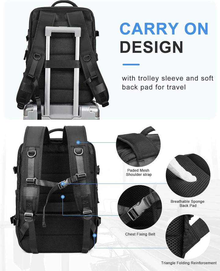 Multi-Compartment Laptop Carry Bag with Adjustable Shoulder Strap