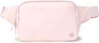 Large 2L Nylon Belt Bag with Adjustable Strap and Dual Compartments