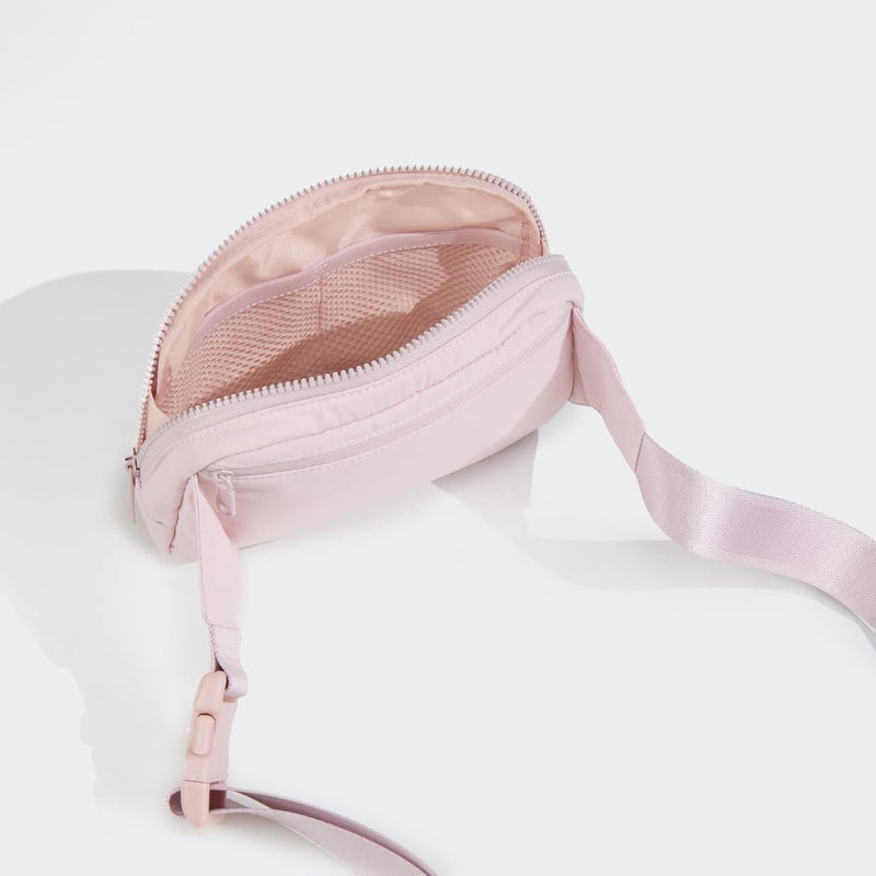 Large 2L Nylon Belt Bag with Adjustable Strap and Dual Compartments