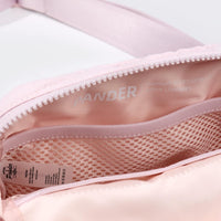 Large 2L Nylon Belt Bag with Adjustable Strap and Dual Compartments