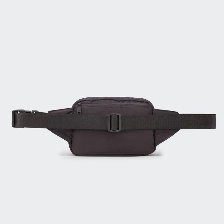 Large 2L Nylon Belt Bag with Adjustable Strap and Dual Compartments
