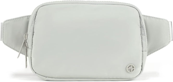 Large 2L Nylon Belt Bag with Adjustable Strap and Dual Compartments